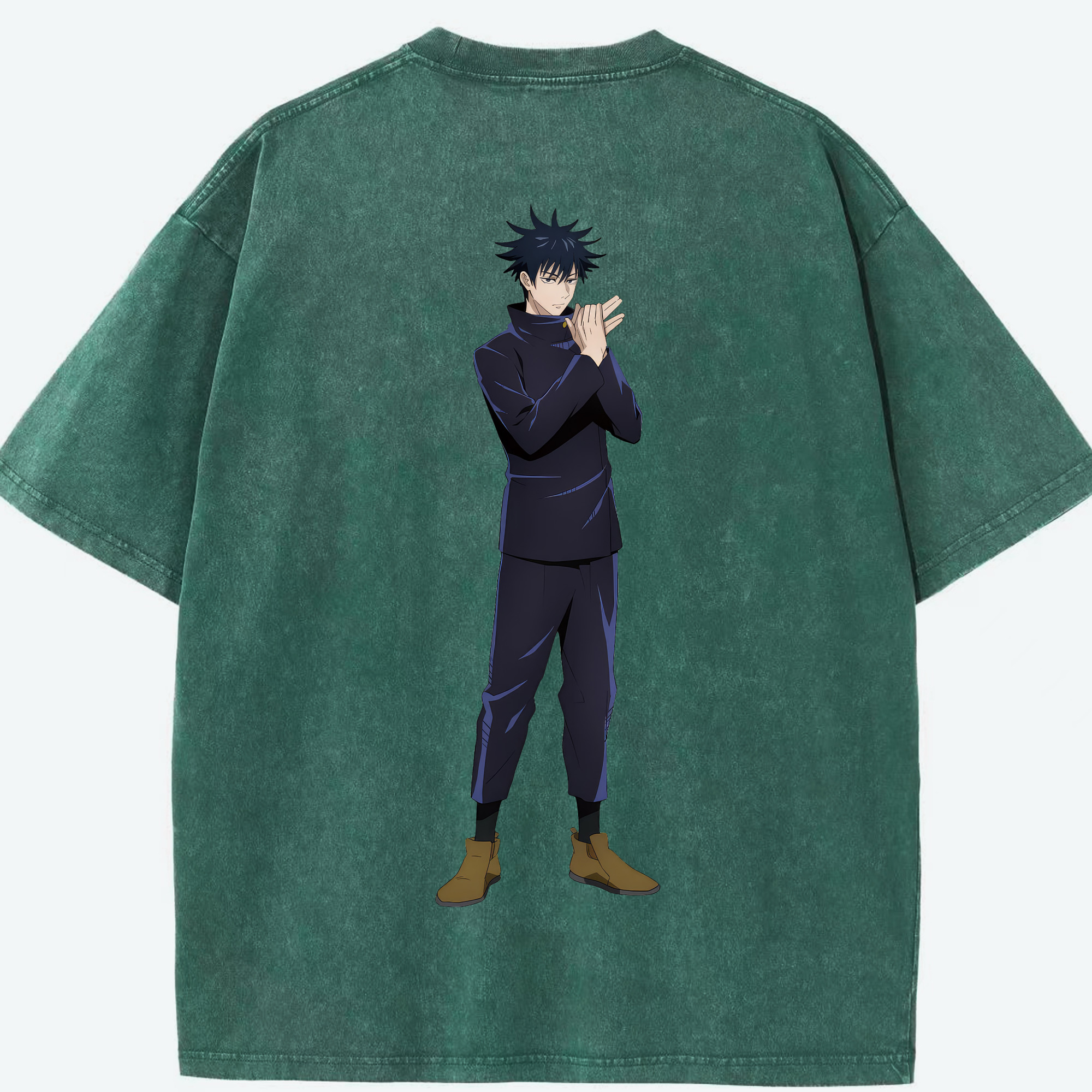 （画像用） 呪術廻戦 Jujutsu Kaisen 綿100% ヴィンテージ風 半袖Tシャツ（背面プリント）